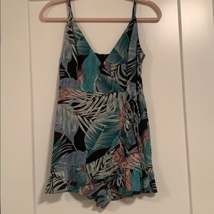 Tropical Print Romper